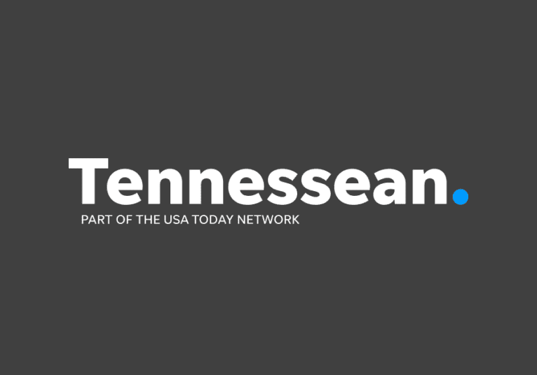 Logo of The Tennessean, part of USA Today Network.
